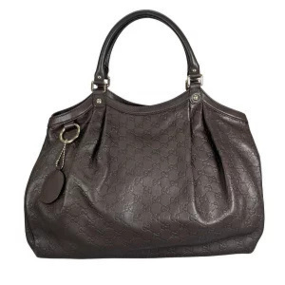 Gucci Sukey Guccissima Leather Hobo Bag Brown